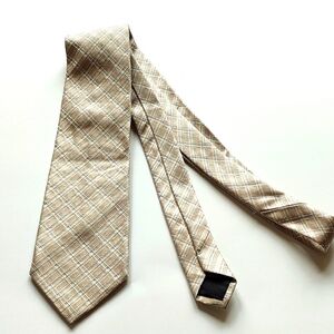 Francesco Smalto Paris gold and blue patterned silk tie